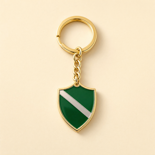 Slytherin house keychain