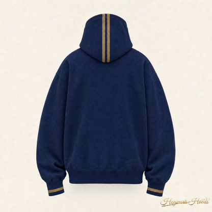 Ravenclaw House Hoodie — back, hood stripes